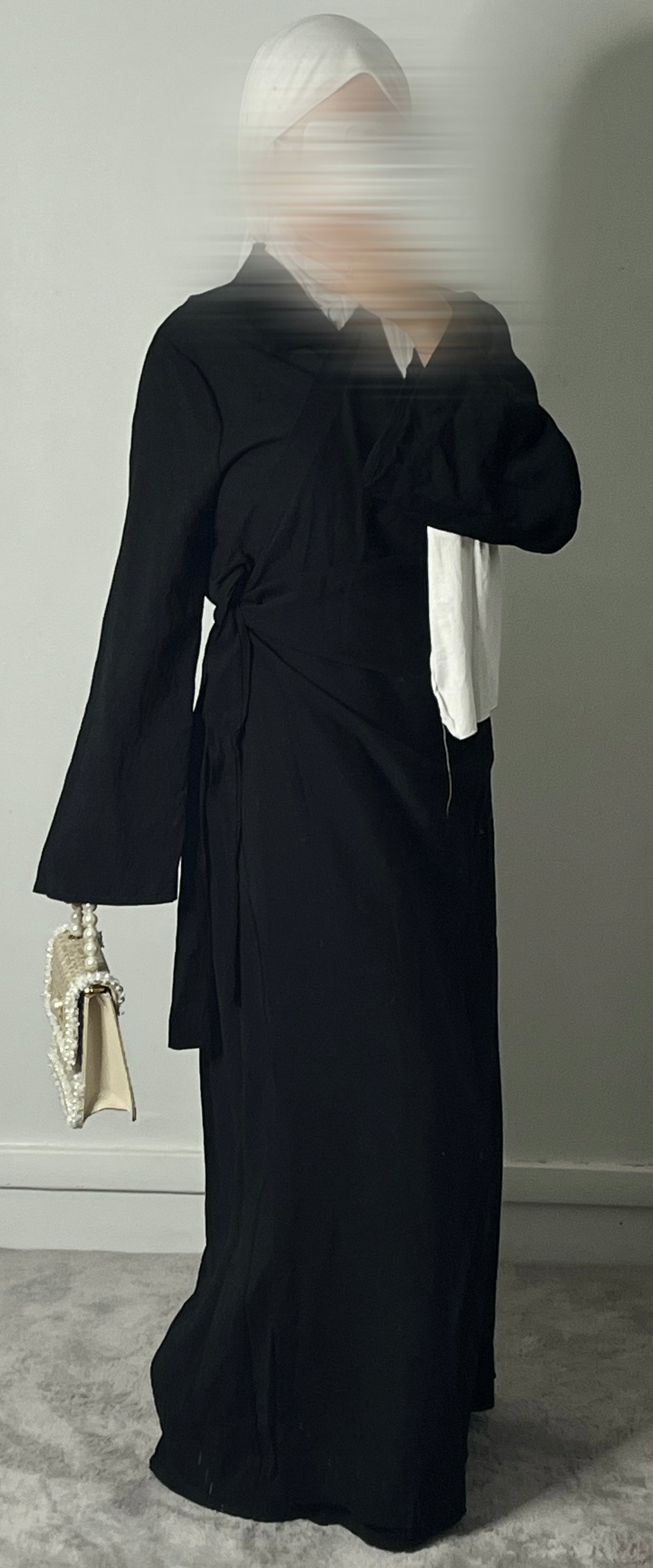 Robe Noire effet lin